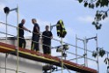 Dachstuhlbrand Koeln Poll Geislarerstr P657